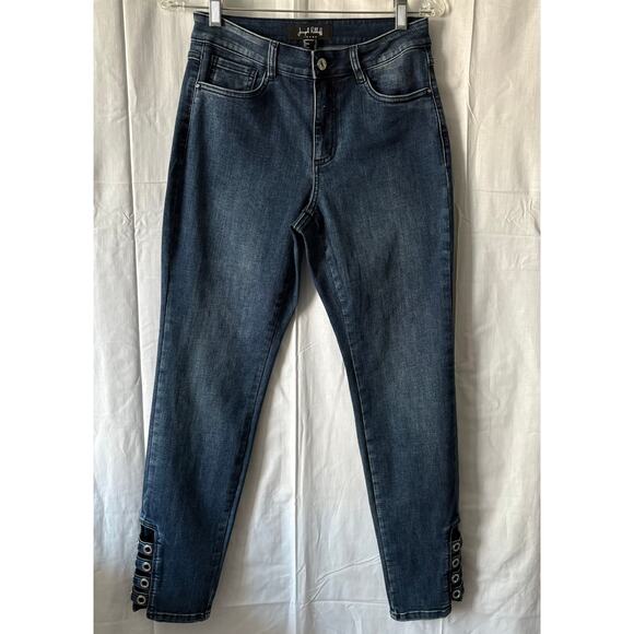 Joseph Ribkoff Slim Ankle Length Denim Jeans 241900 Size 6 - Picture 1 of 8